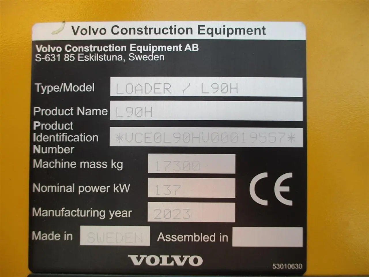 Billede 3 - Volvo L90H DK-Maskine årg 9/2023 med CDC, BSS, Lock-UP, 650mm hjul & centralsmørring