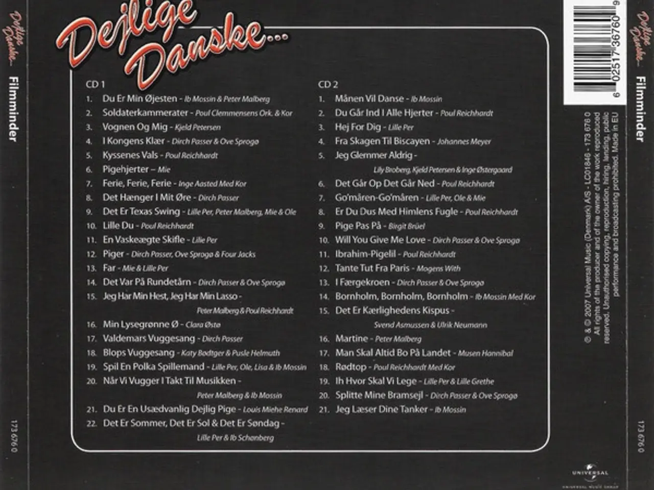 Billede 2 - Diverse kunstnere – Dejlige Danske...… – 2CD