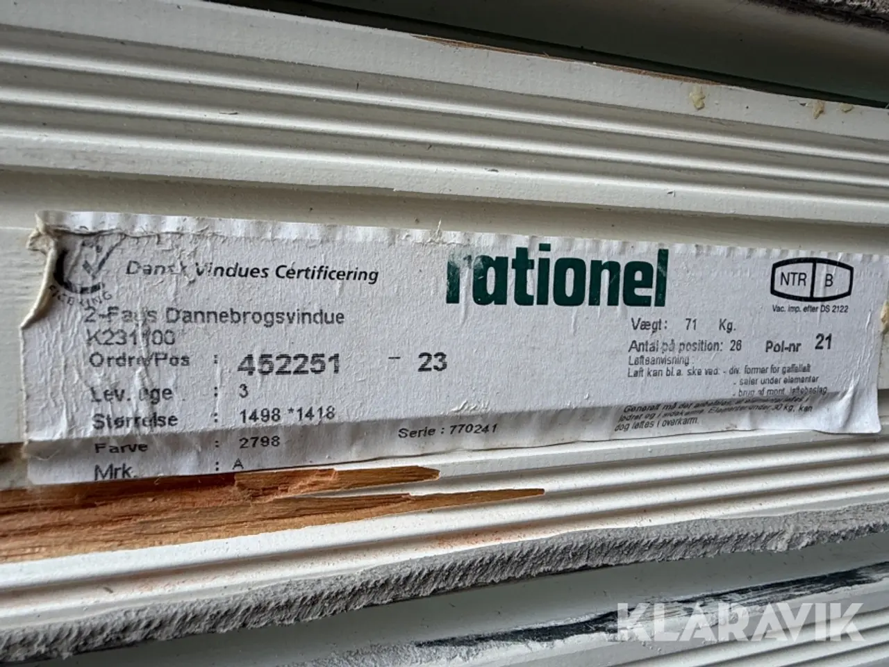 Billede 9 - Vinduer Rationel 1498x1418 - 6 styk