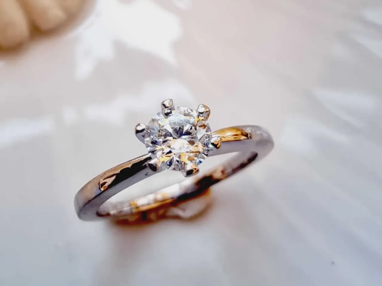 Billede 3 - 18 karat hvidguld 0.40 carat diamant 