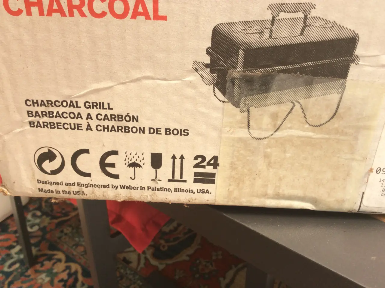 Billede 1 - Weber grill transportabel ( til kul- briketter)