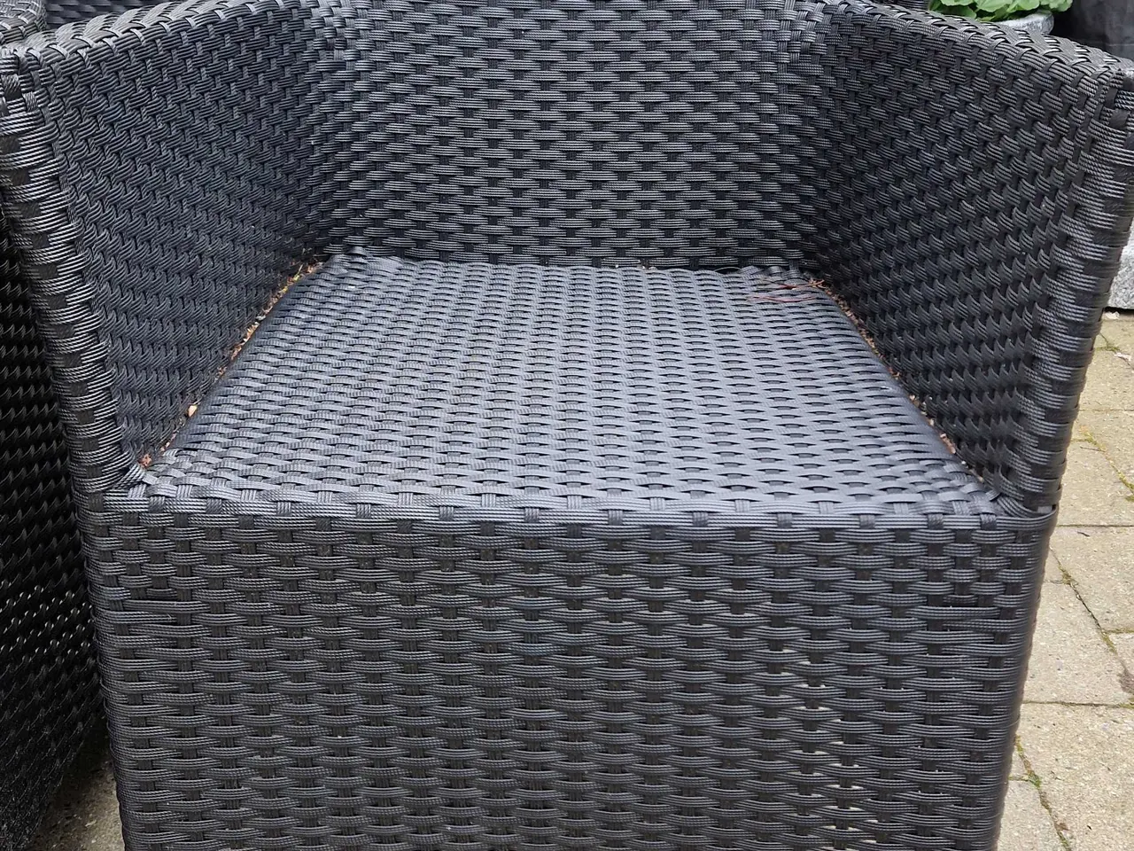 Billede 2 - 4 havestole i sort Rattan
