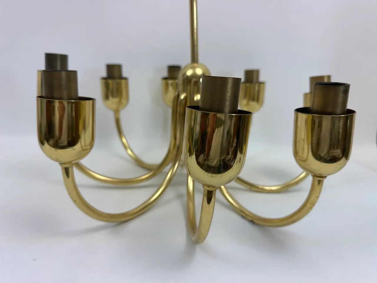 Billede 3 - Loftslampe / Lysekrone i messing (Kaiser Leuchten)