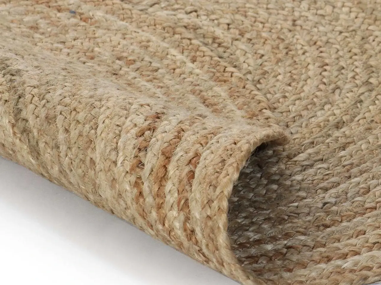 Billede 4 - Gulvtæppe 150 cm rundt flettet jute