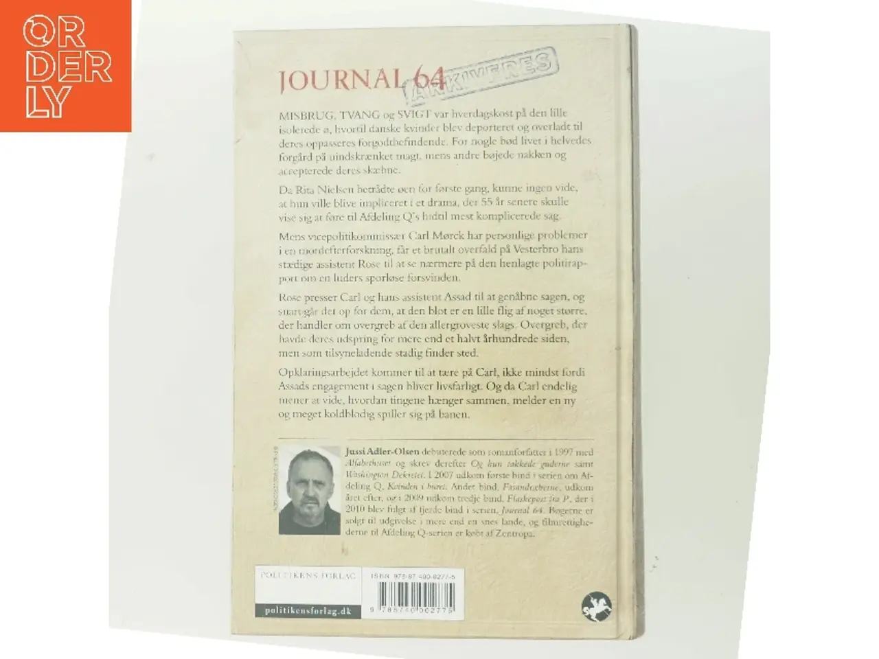 Billede 3 - Journal 64 : krimithriller af Jussi Adler-Olsen (Bog)
