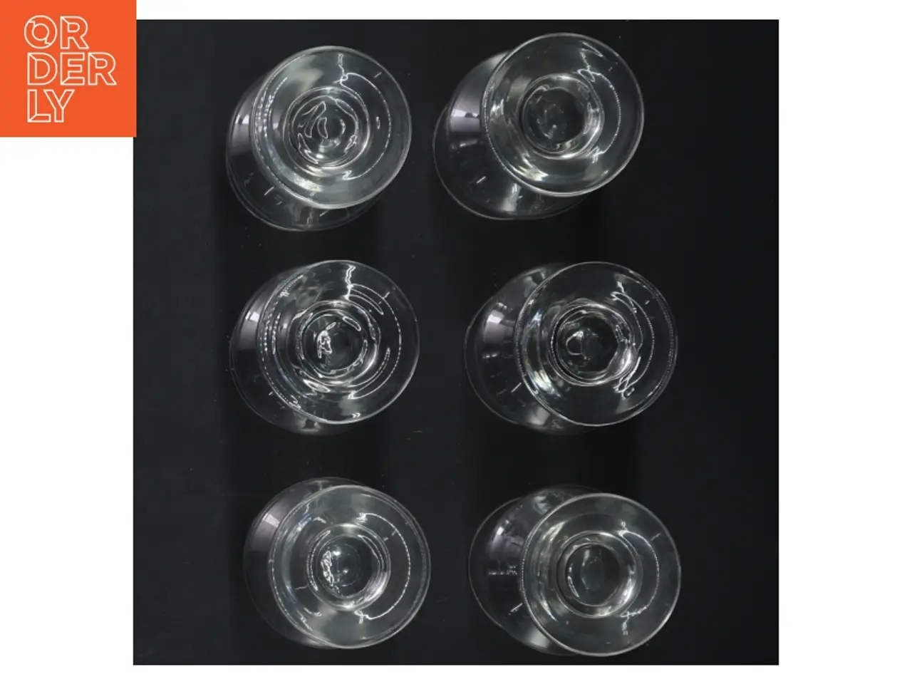 Billede 3 - Sæt med seks glas (str. 9 cm. 6 styk)