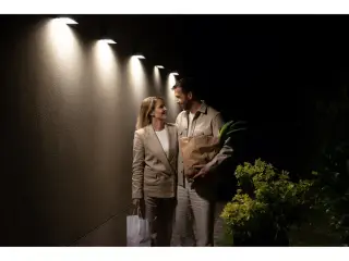 3 stk. ledvance endura led solcellelampe væglampe sort sensor ip65(ubrugt)
