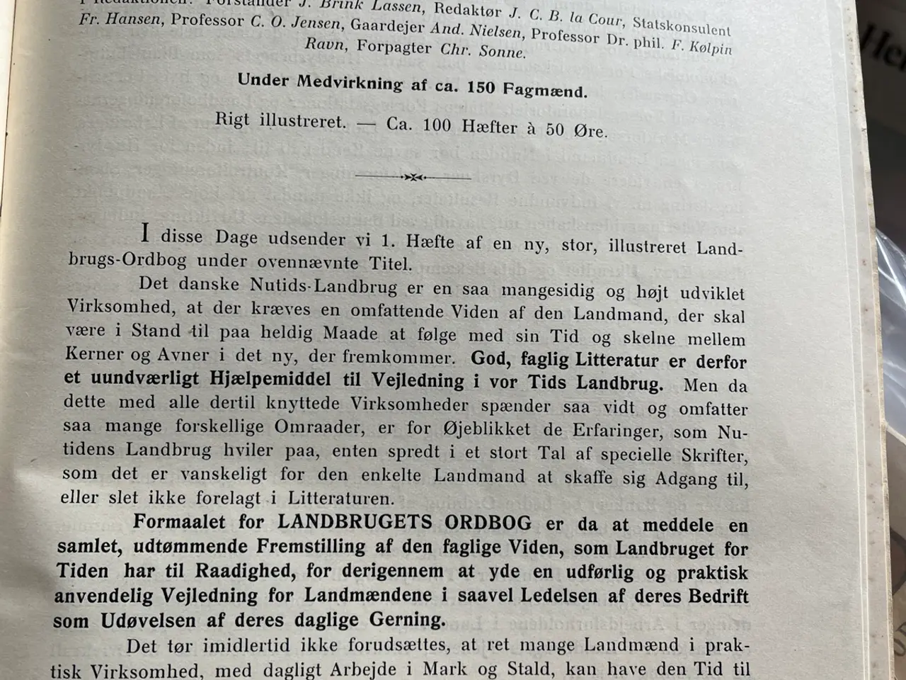 Billede 6 - Landbrugets Ordbog 1-104, 1908-14. Giv bud