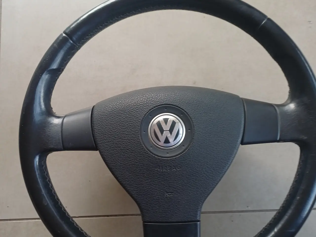Billede 3 - Volkswagen rat med airbag sort læder