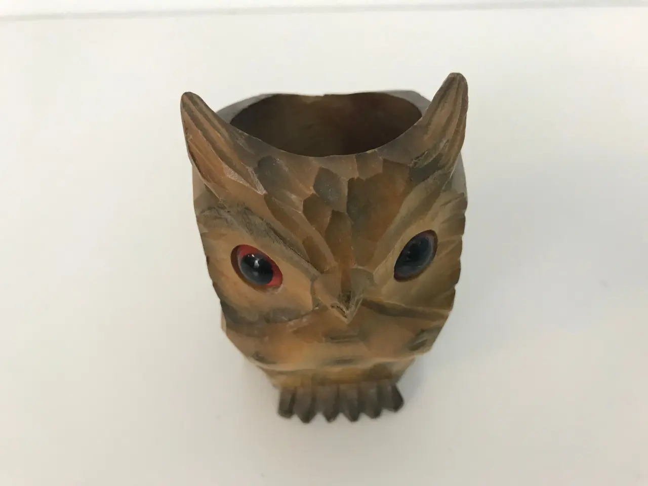 Billede 7 - Retro ugle figur / holder i træ