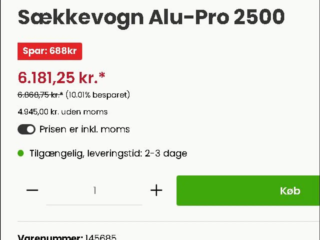 Billede 4 - Alu sækkevogn Ravendo