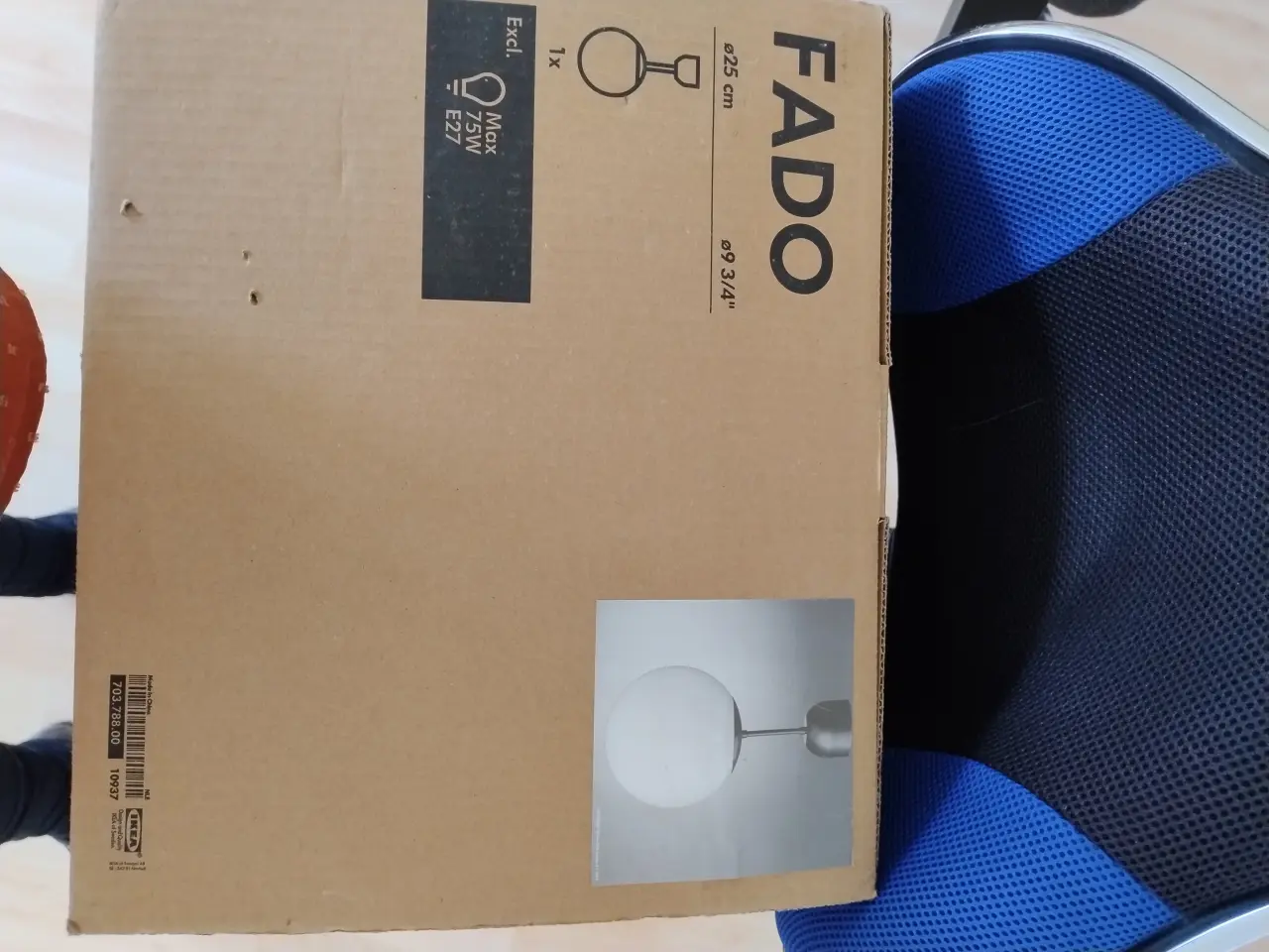Billede 3 - Loftlampe hvid glas 25cm