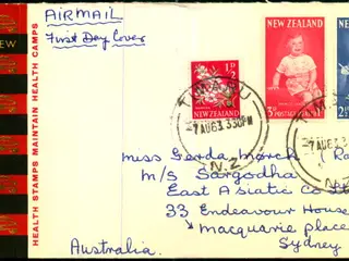 Luftpost Brev fra New Zealand til Australien - 7 - 8 - 63