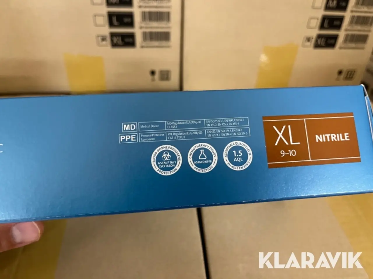 Billede 6 - Nitrilhandsker Mercator Nitrylex Classic størrelse XL - 10 kasser