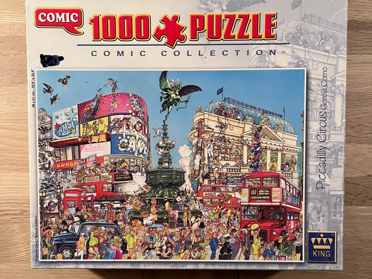 Billede 5 - Puslespil Comic Cartoon Picadilly Circus 1000