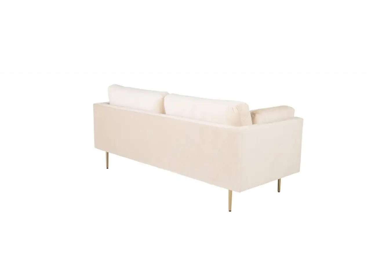 Billede 4 - Boom 3 personers Sofa - Beige og Messing