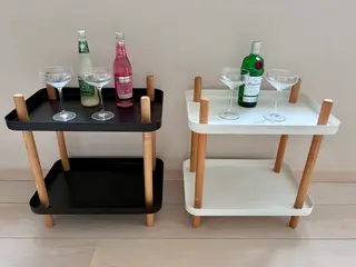 2 Block table barborde, sideborde, bakkeborde