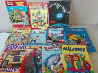 Malebøger 11 stk.