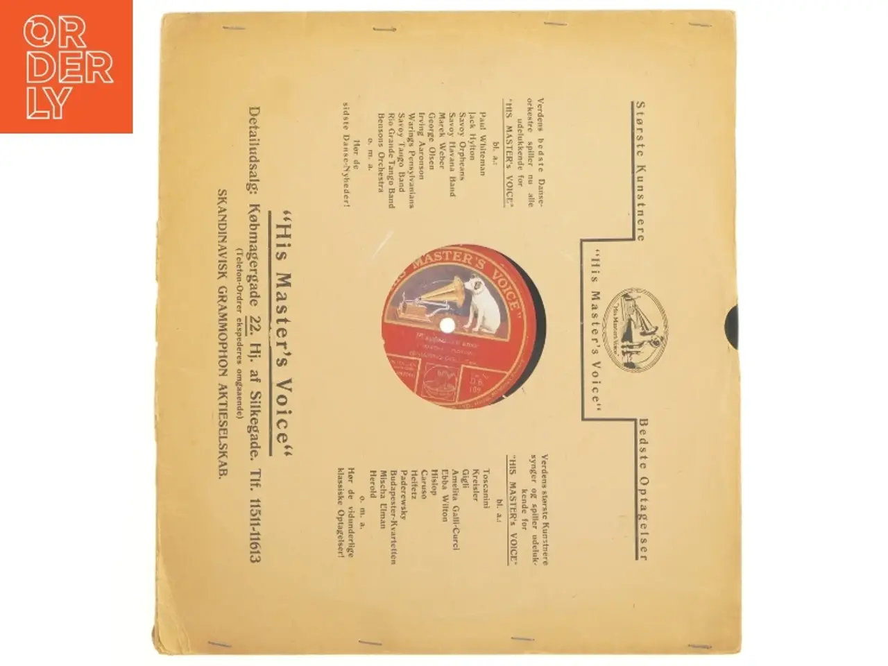 Billede 2 - Gammel Grammofonplade (str. 33 x 29 cm)
