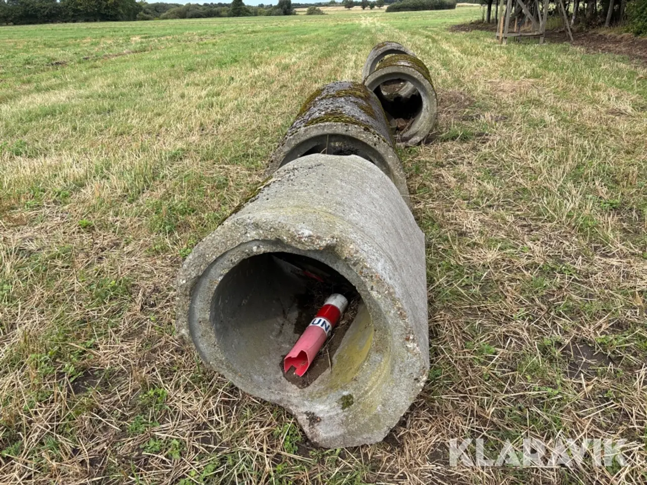 Billede 2 - Betonrør til grøfteoverkørsel 710 cm Ø58 cm 4 Styk
