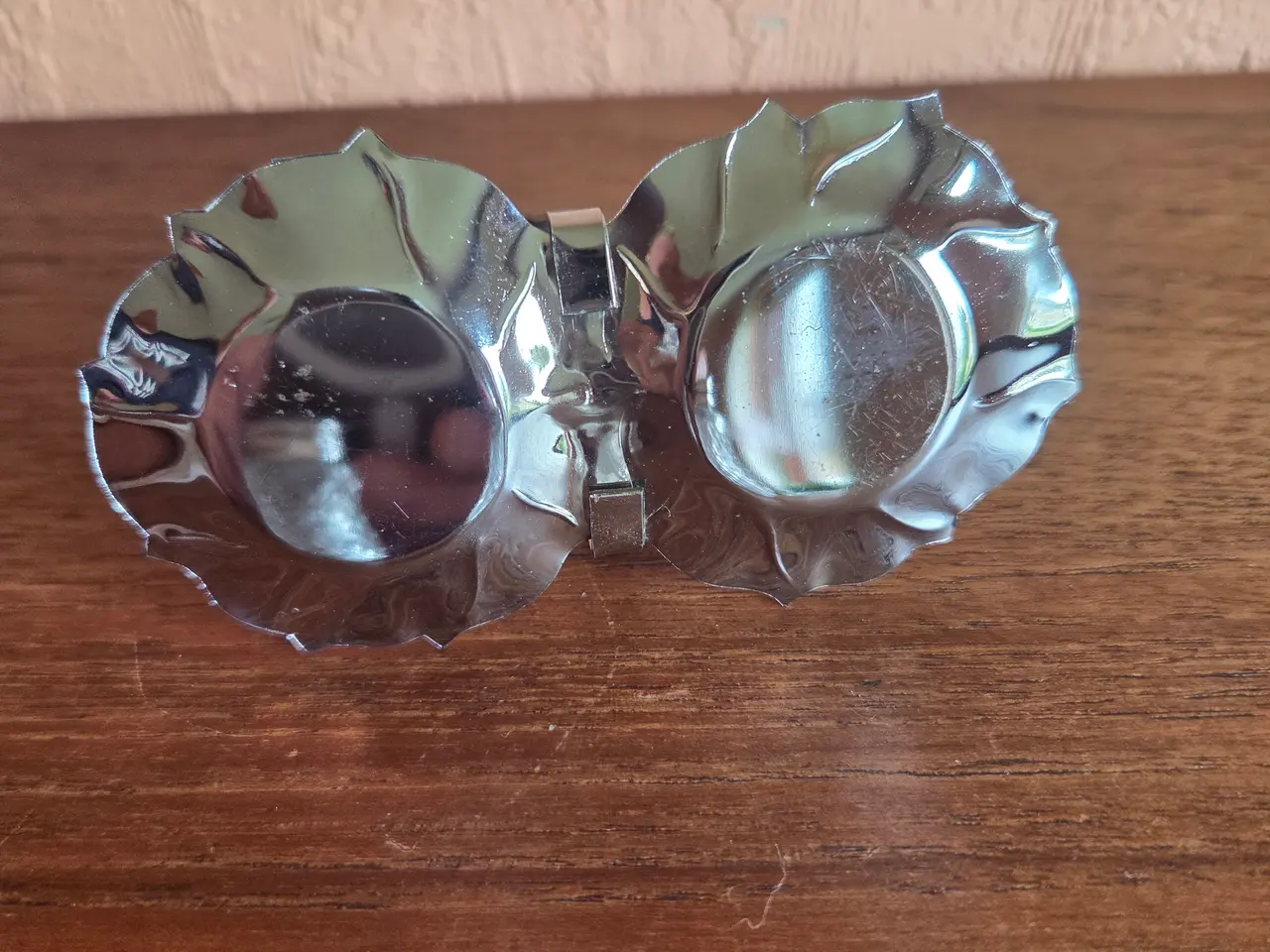 Billede 4 - Salt- og pebersæt i glas med metalholder, 6cm
