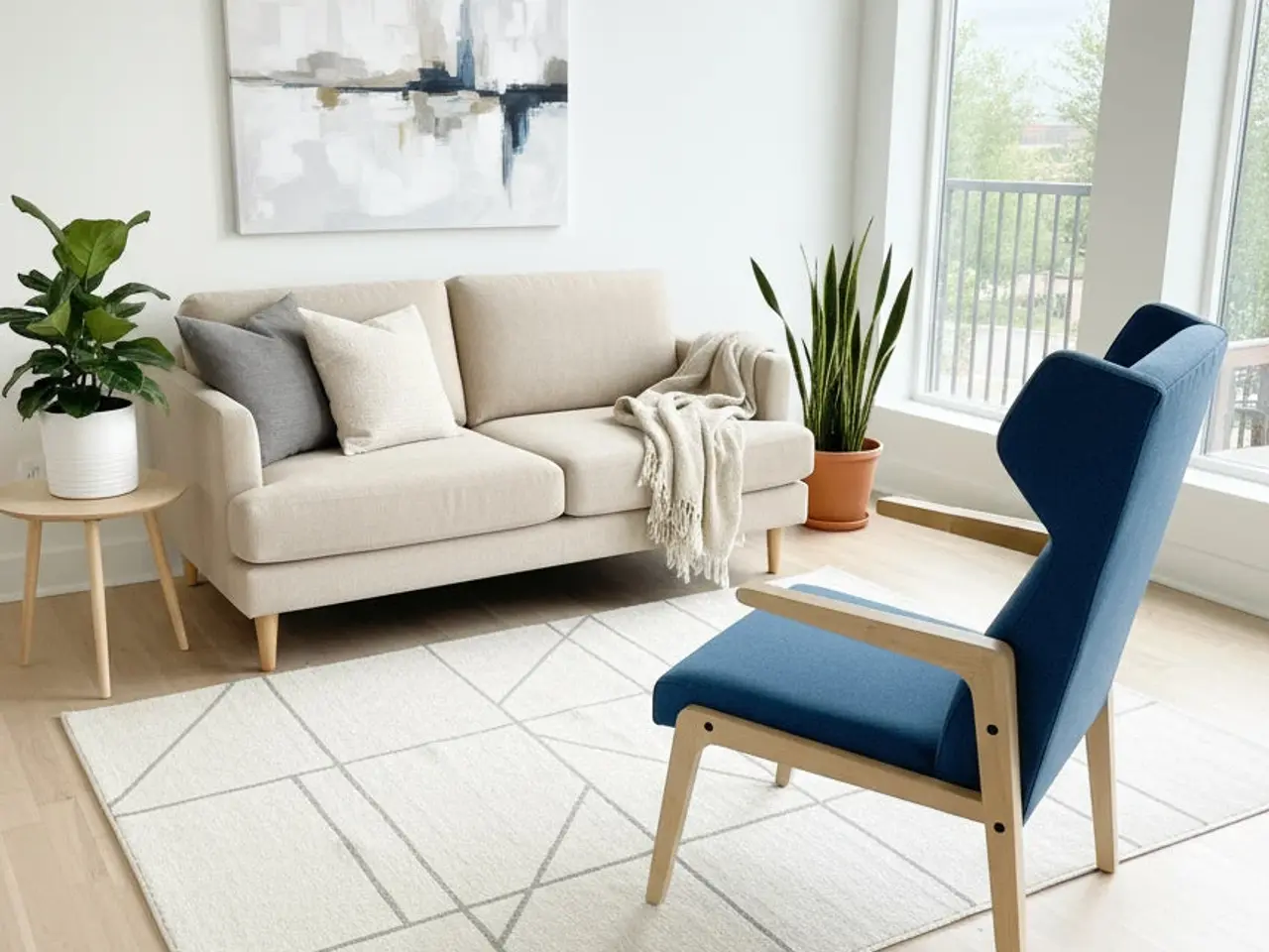 Billede 2 - Sancal Boomerang Loungestol – Blå