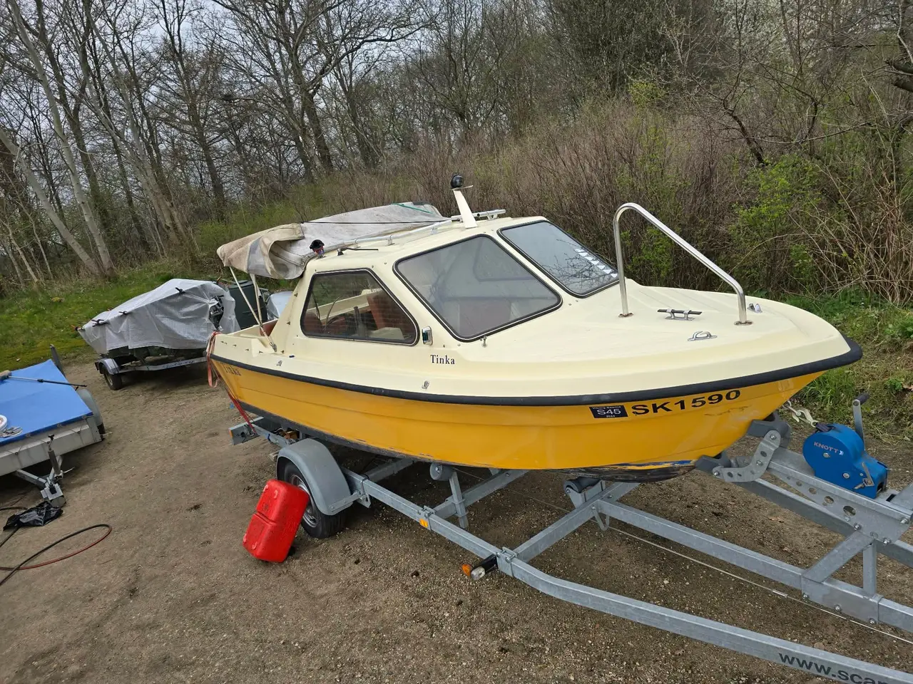 Billede 4 - Kabinebåd med 25 hp 4takts motor og trailer