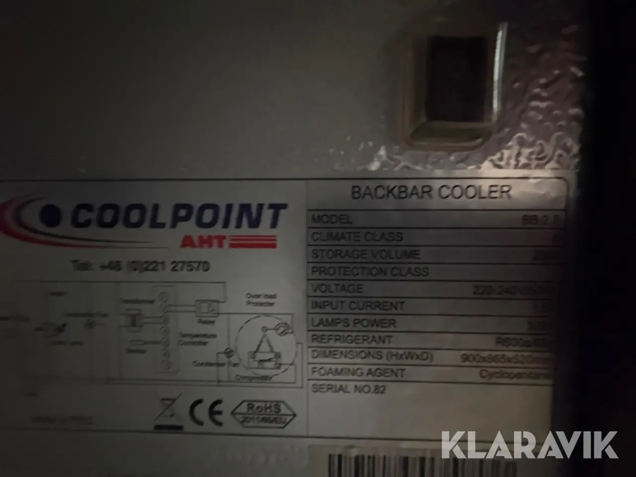 Billede 10 - Displaykøleskab med skydelåger Coolpoint BB2S