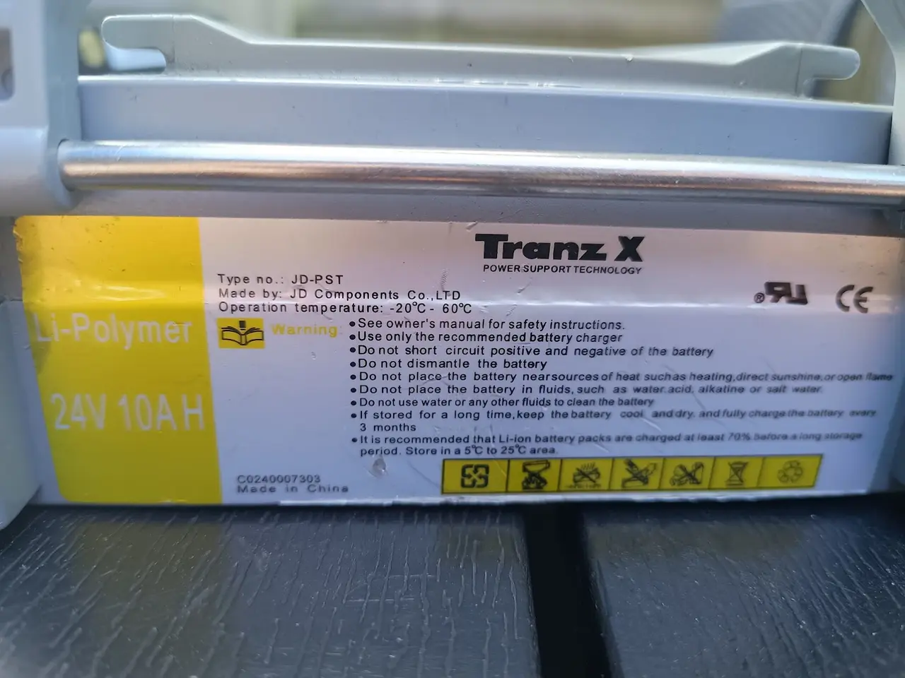 Billede 3 - Batteri til E-fly elcykel 24 volt