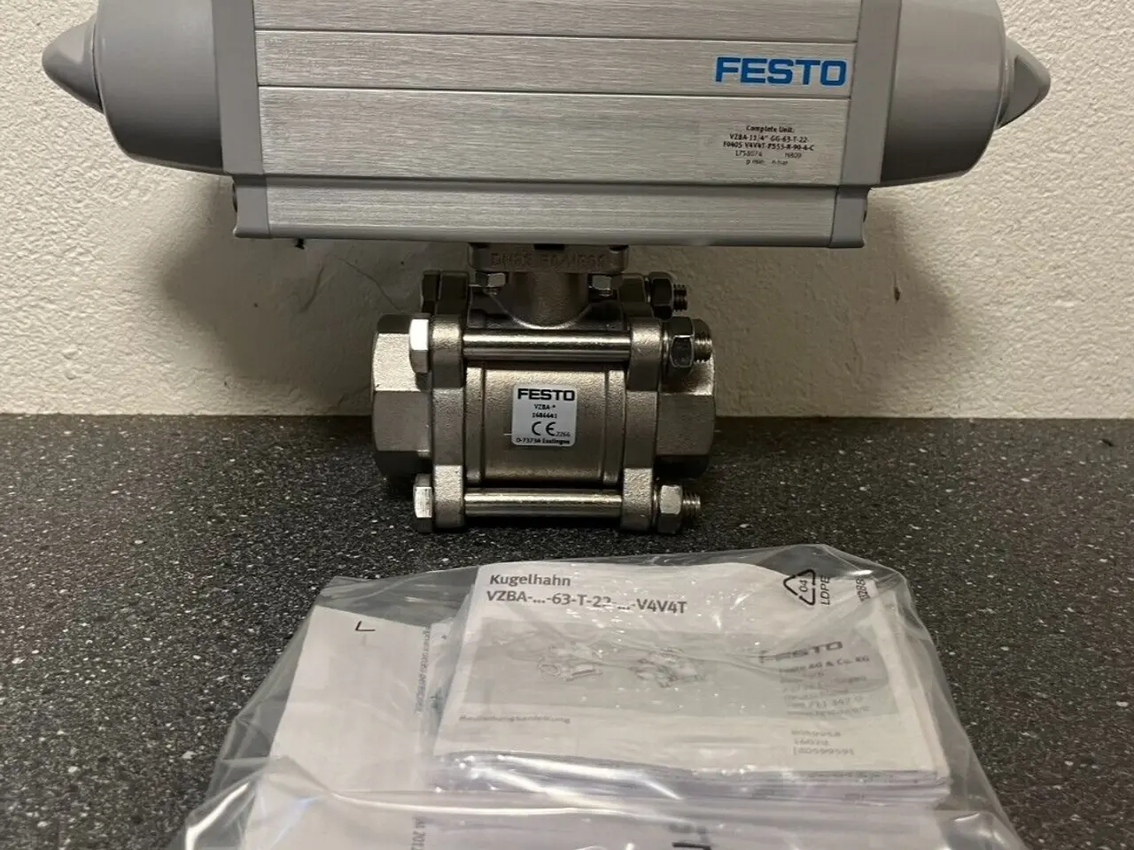 Billede 2 - Festo VZBA 1-1/4" Stainless Steel Pneumatic Ball