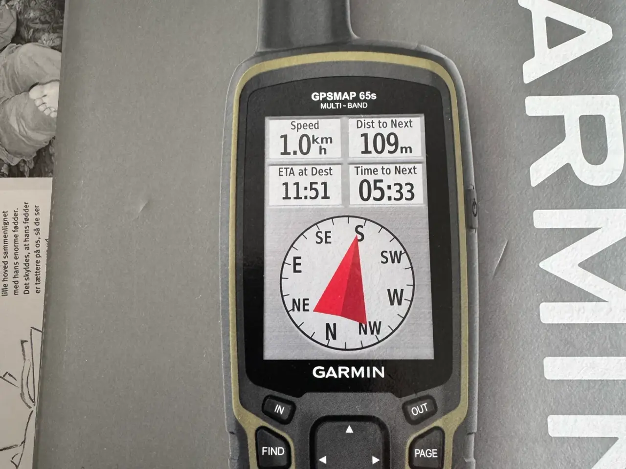 Billede 1 - Ny Garmin gpsmap 65S aldrig taget i brug