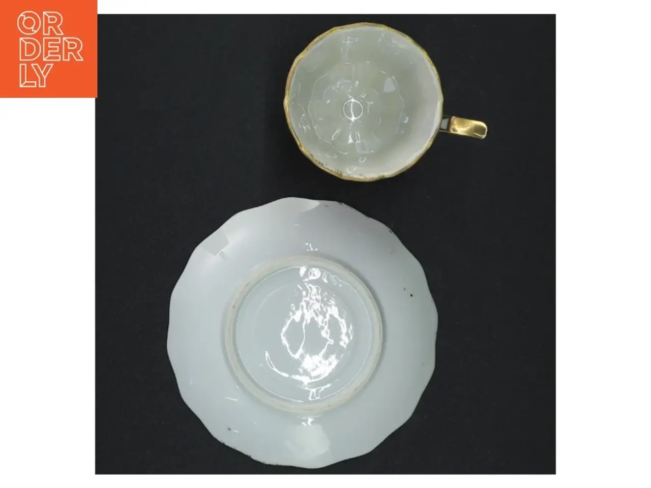 Billede 4 - Mokkakop med underkop (str. Diameter, 12 cm kop 7 x 6,5 cm)