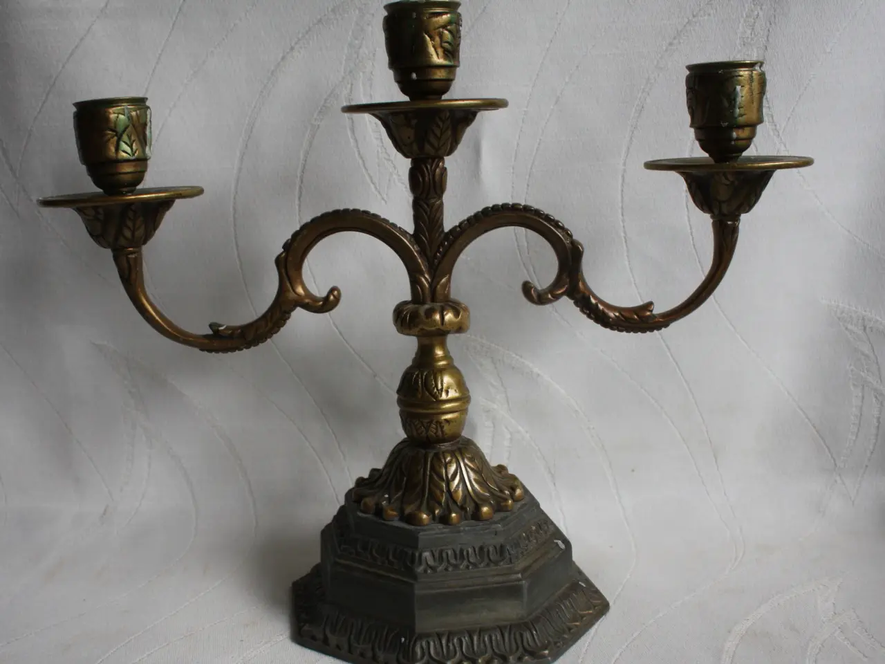 Billede 1 - Lysestage af bronze