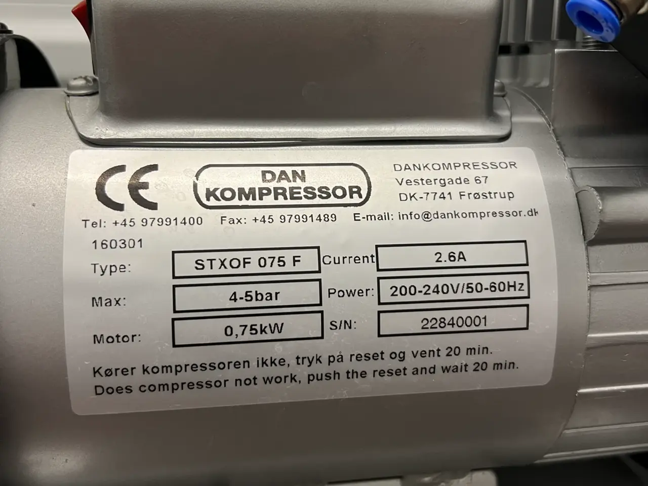 Billede 2 - Dan Kompressor luftkompressor