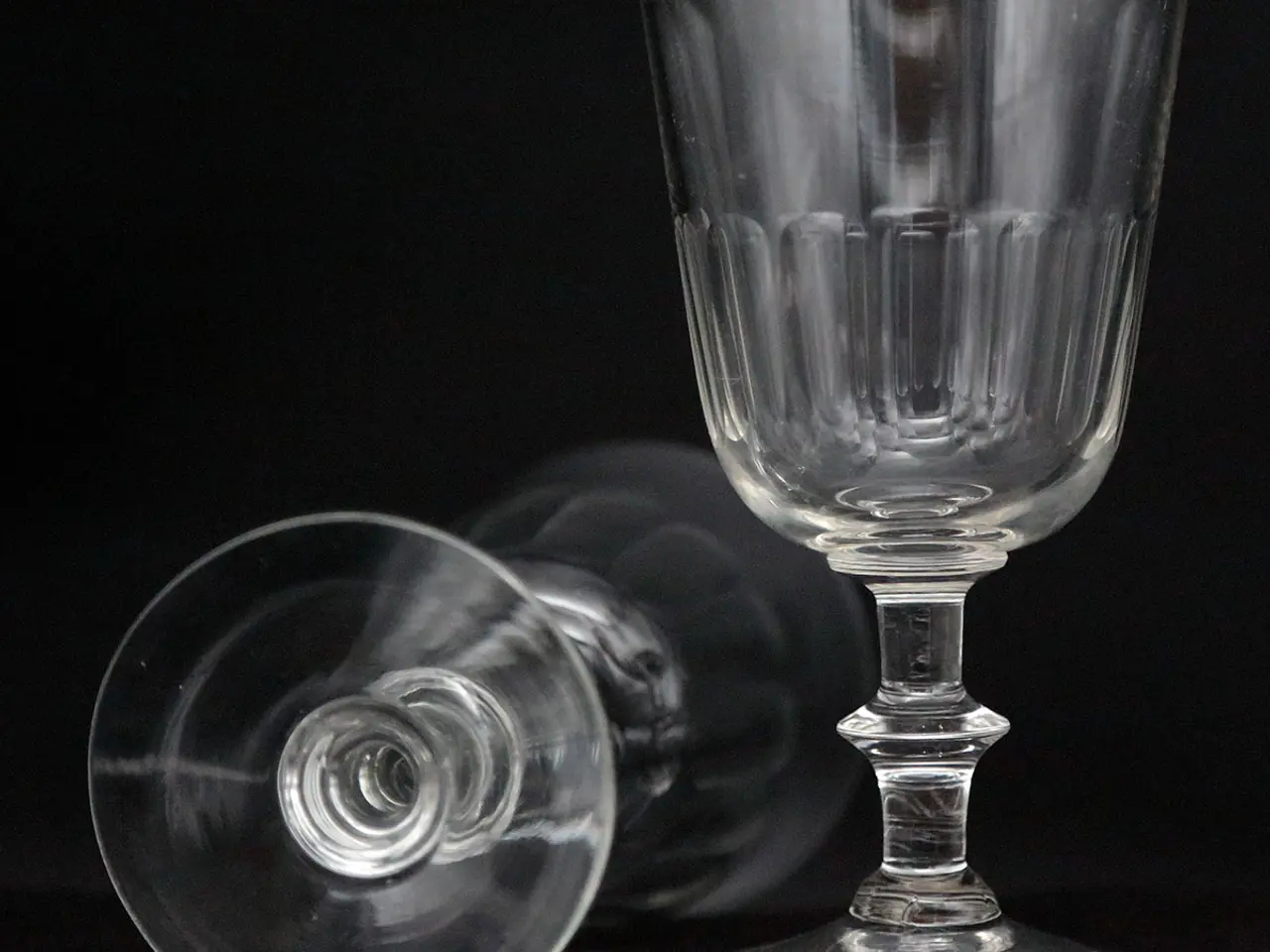 Billede 6 - Christian d. 8. rødvinsglas – mundblæste, 15,5 cm