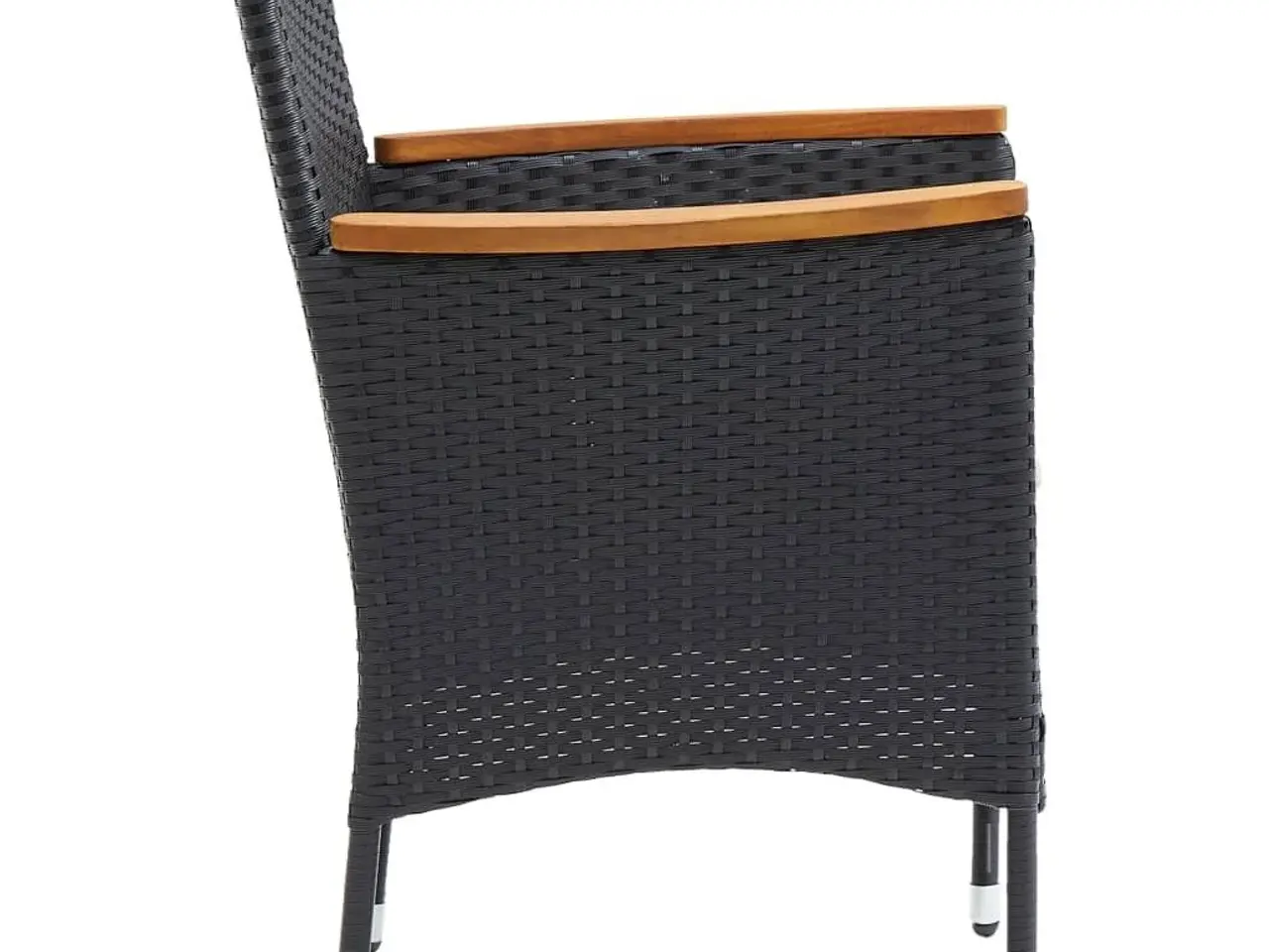 Billede 5 - Havestole 4 stk. polyrattan sort