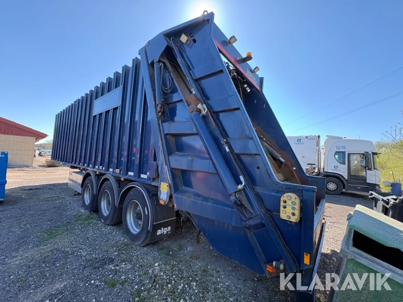 Billede 2 - Trailer Yalcin Platform Semi trail med komprimator