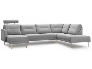 Chicago hjørnesofa med chaiselong og open end lysegrå venstrevendt OUTLET