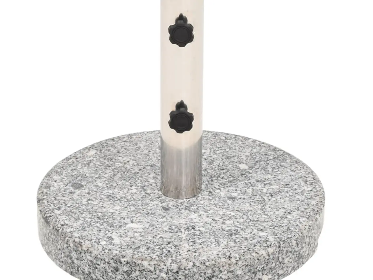 Billede 1 - Parasolfod i granit, rund - 20 kg, grå