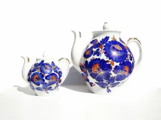 Tekande Sæt i Porcelæn