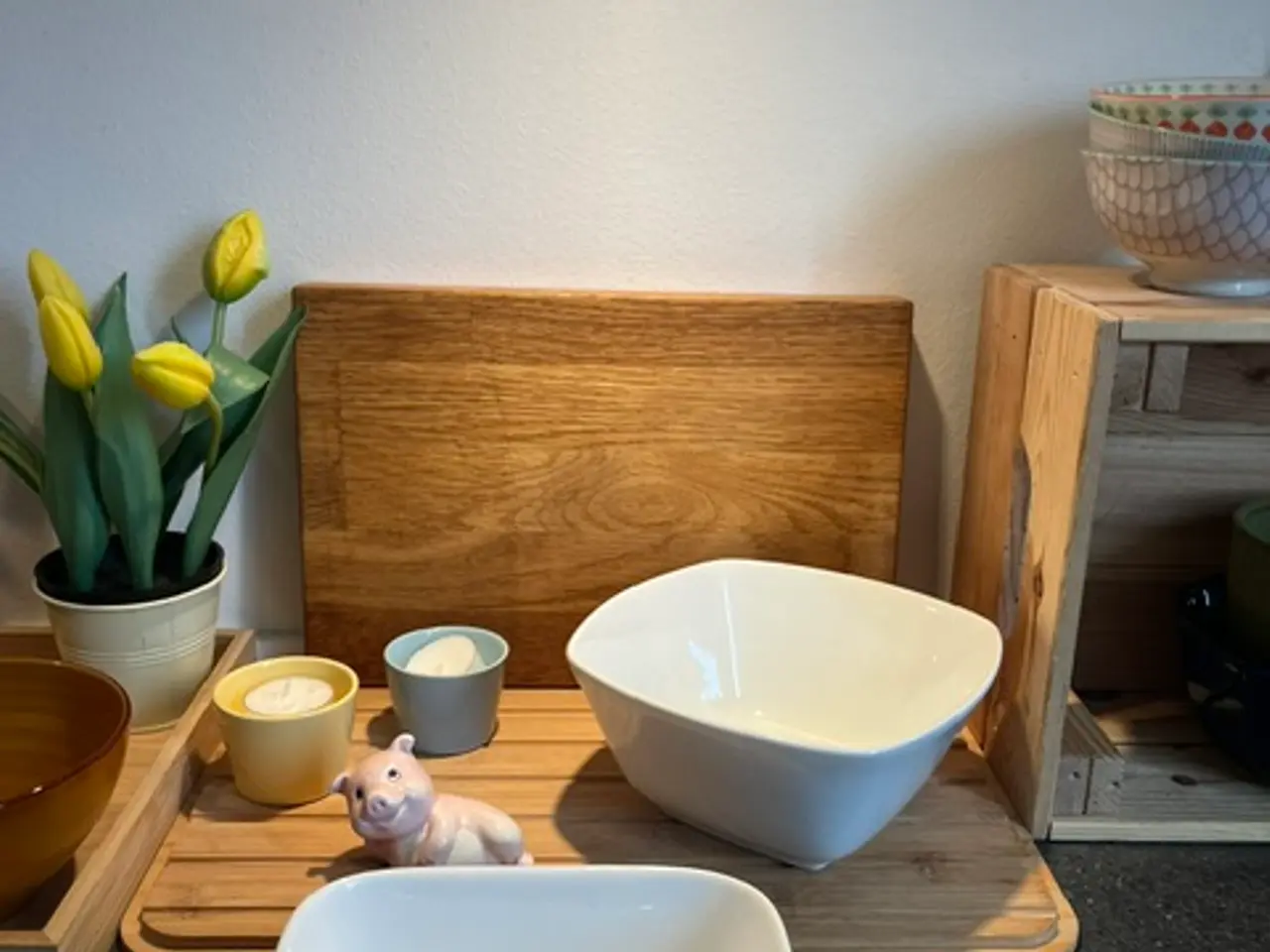 Billede 1 - Elegante hvide serveringsskåle (Galzone+Rosendahl)