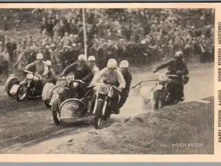 Motorcykel - H. Petersen - H. Petersen - Kr. Kresten - Oluf Elsberg - Leif Bech - Ubrugt - Limrest !