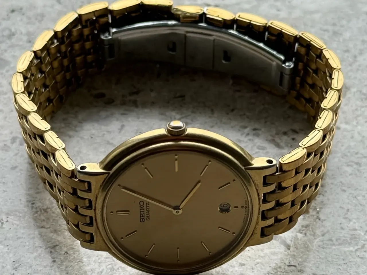 Billede 10 - Fint Seiko Quartz vintage guldur.