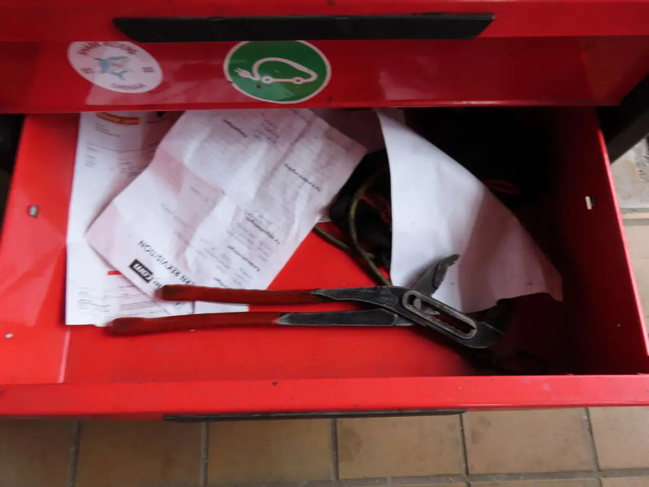 Billede 8 - Værkstedsrullevogn med indhold KS TOOLS