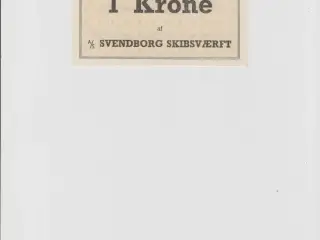svendborg skibsværft 1 krone