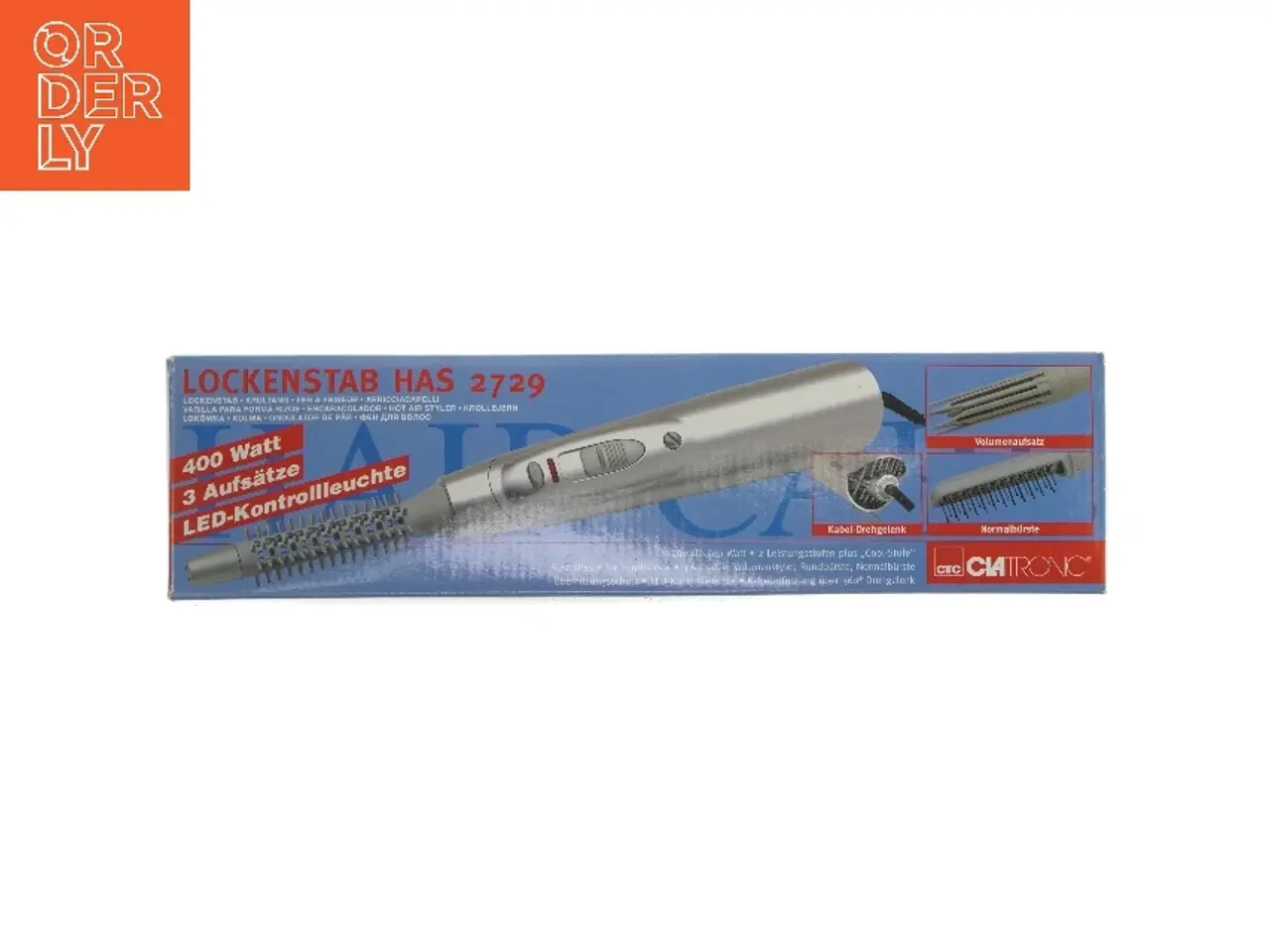 Billede 1 - Clatronic elektrisk krøllejern med tilbehør fra Clatronic (str. 23 cm)