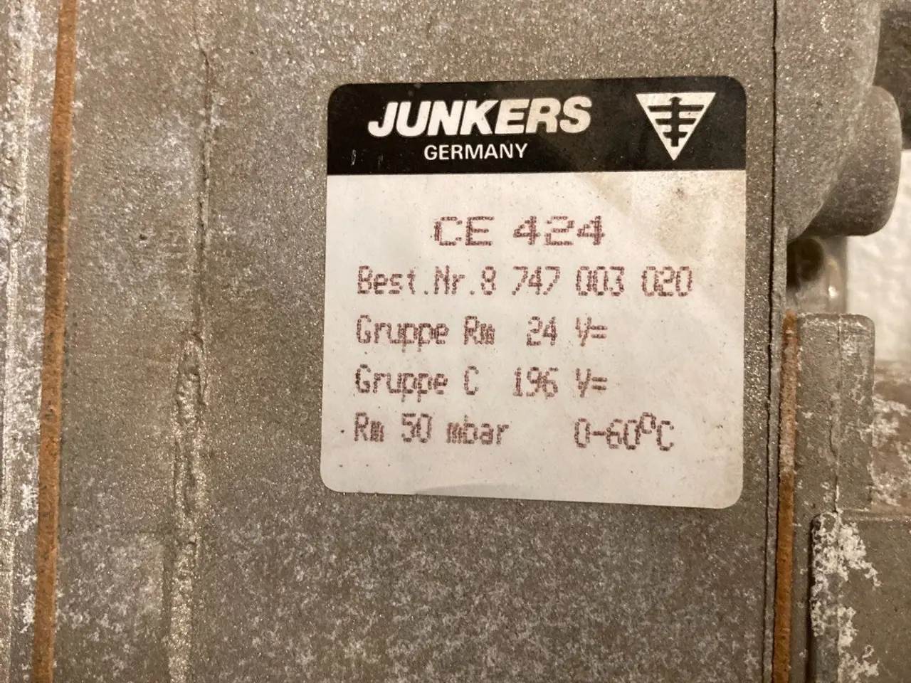 Billede 2 - Junkers Bosch CE 424 Gas Controller ventil NOS