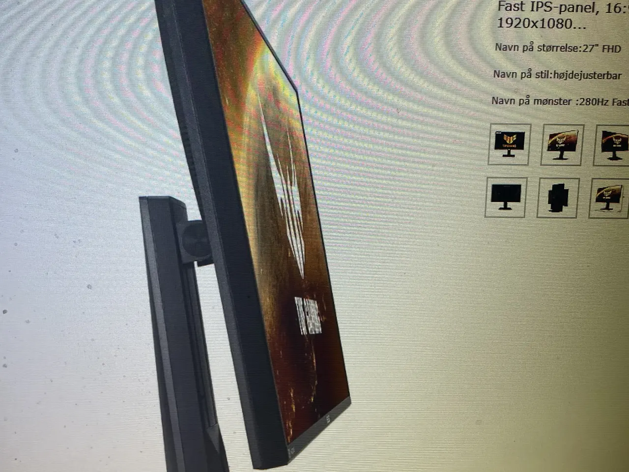 Billede 3 -  Asus monitor 144 Hz, 27 tommer