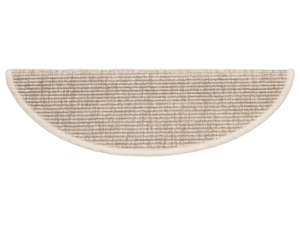 Billede 6 - Trappemåtter 15 stk. 56x17x3 cm lys beige halvrunde