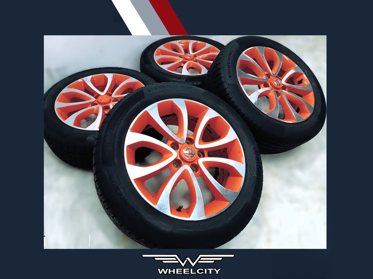 Billede 1 - 5x114,3 17" ET47 nav 66,1ø Nissan vintersæt